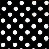 Pöttyös fürdőruha anyag - BLACK/WHITE 31